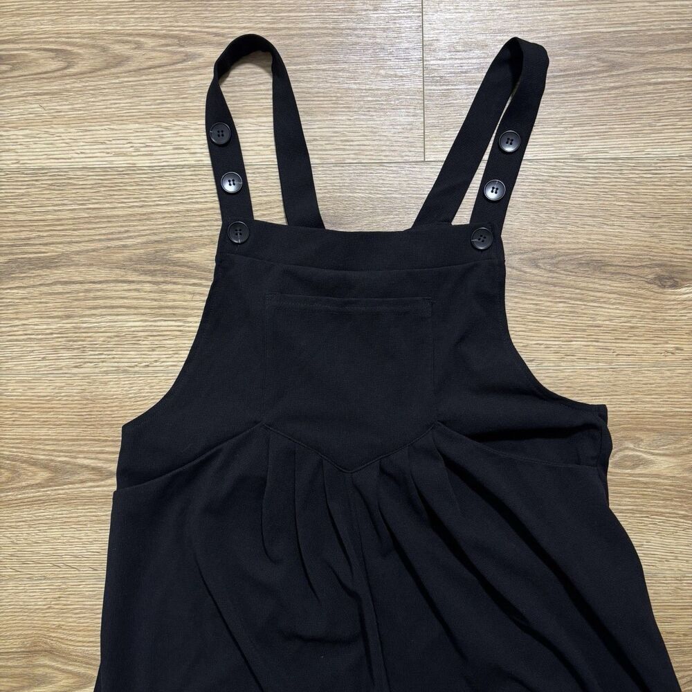 Halara Overalls Women’s Medium Black Wide Leg Pockets Adjustable Straps NWT - Picture 5 of 8